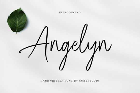 Angelyn: A Handwritten Font That Adds Personality to Campaign Designs