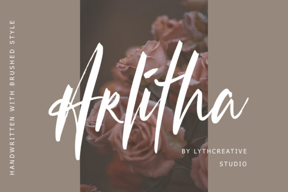 Arlitha: A Brushed Script Font for Trendy Crafts