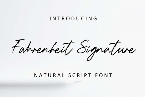 Fahrenheit Signature: A Stylish Font for Your Brand