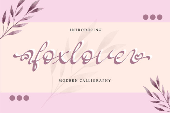 Foxlove: A Romantic Script Font for Your Brand