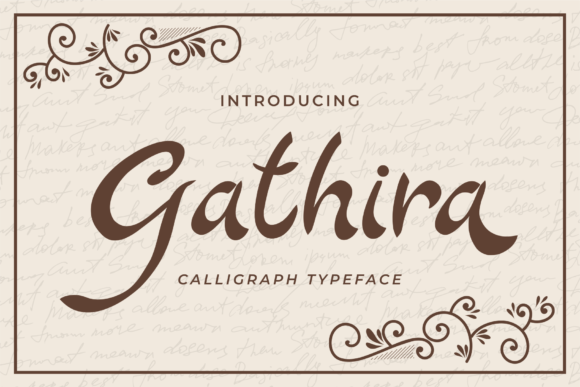 Gathira: A Contemporary Script Font for Elegant Editorial Design