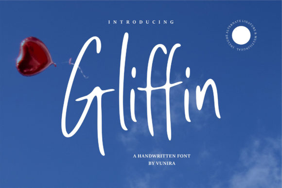 Gliffin: A Playful Script Font for Crafters