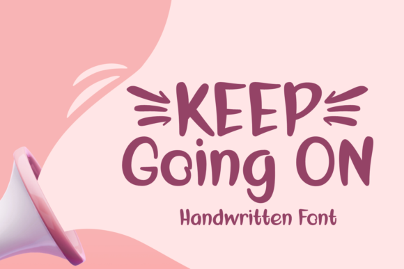 Keep Going on: A Sweet Script Font for Editorial Design