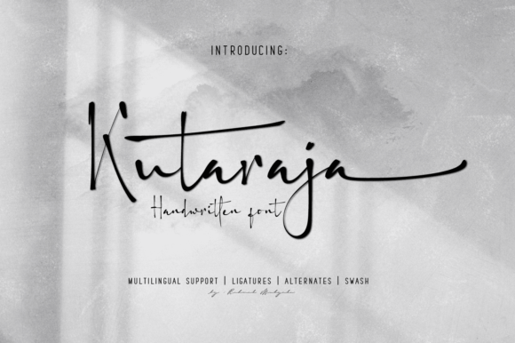 Kutaraja Font: A Polished Script for Your Brand