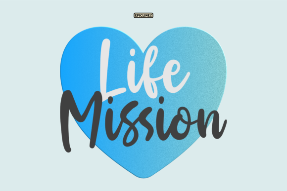Life Mission: A Stylish Handwritten Font for Modern Marketing Visuals
