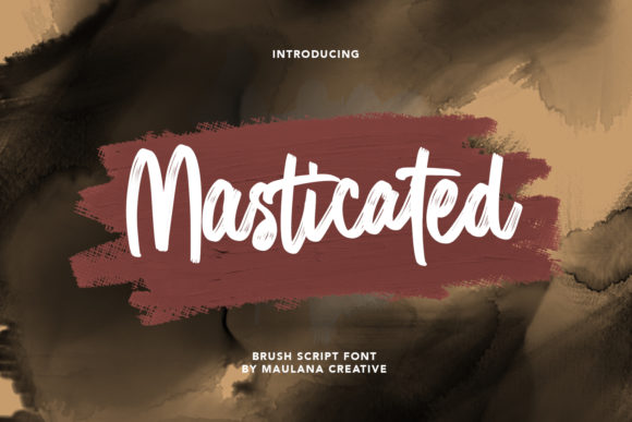 Masticated: A Bold Handwritten Font for Editorial Design