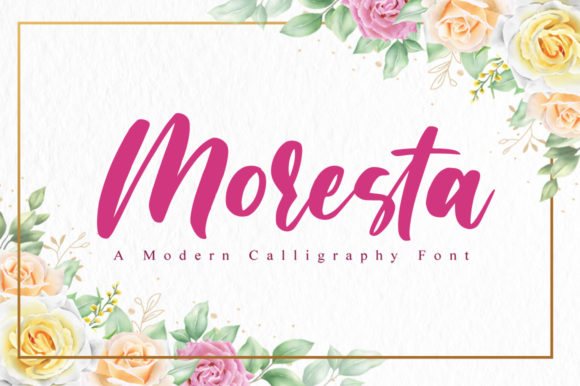 Moresta: A Bold Script Font for Makers