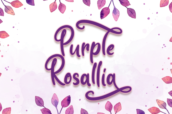 Purple Rosallia: A Handwritten Font for Campaigns