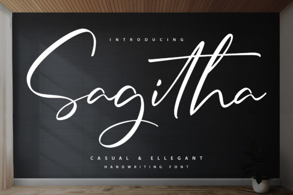 Sagitha: A Premium Script Font for Modern Web Design