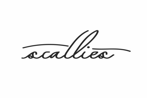 Scallies: A Sophisticated Signature Font for Elegant Branding