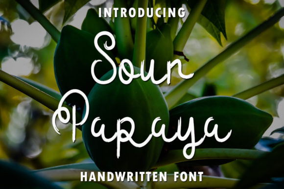 Sour Papaya: A Quirky Handwritten Font for Web Design