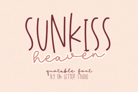 Sunkiss Heaven: A Warm Handwritten Font for Web Design
