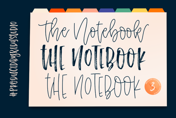 The Notebook: A Friendly Script Font for Web Design