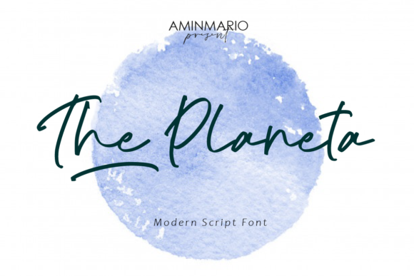 The Planeta: A Flowing Handwritten Font for Brand Identity