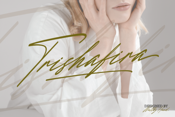 Trishafira: A Clean Script Font for Modern Web Design and Digital Branding