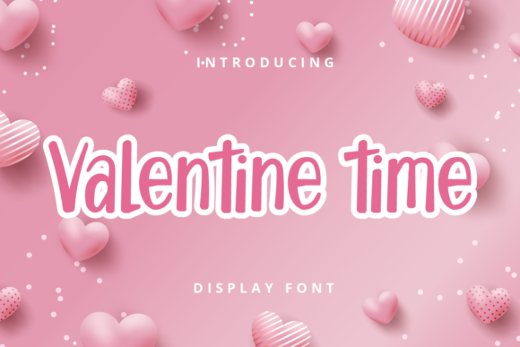 Valentine Time: A Modern Script Font for Editorial Design